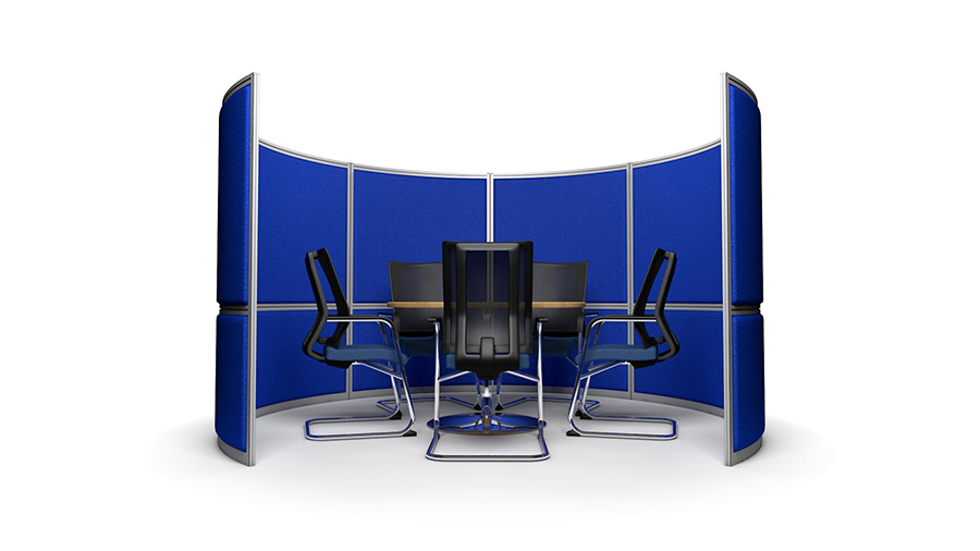 Large Round Office Meeting Booth 3060mm Wide 